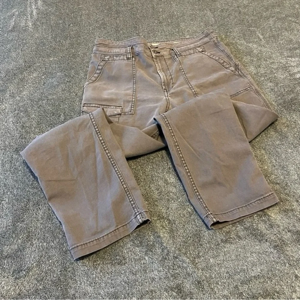 Anthropologie The Wanderer High-Rise Cargo Pants Grey Size 31 - Picture 3 of 14